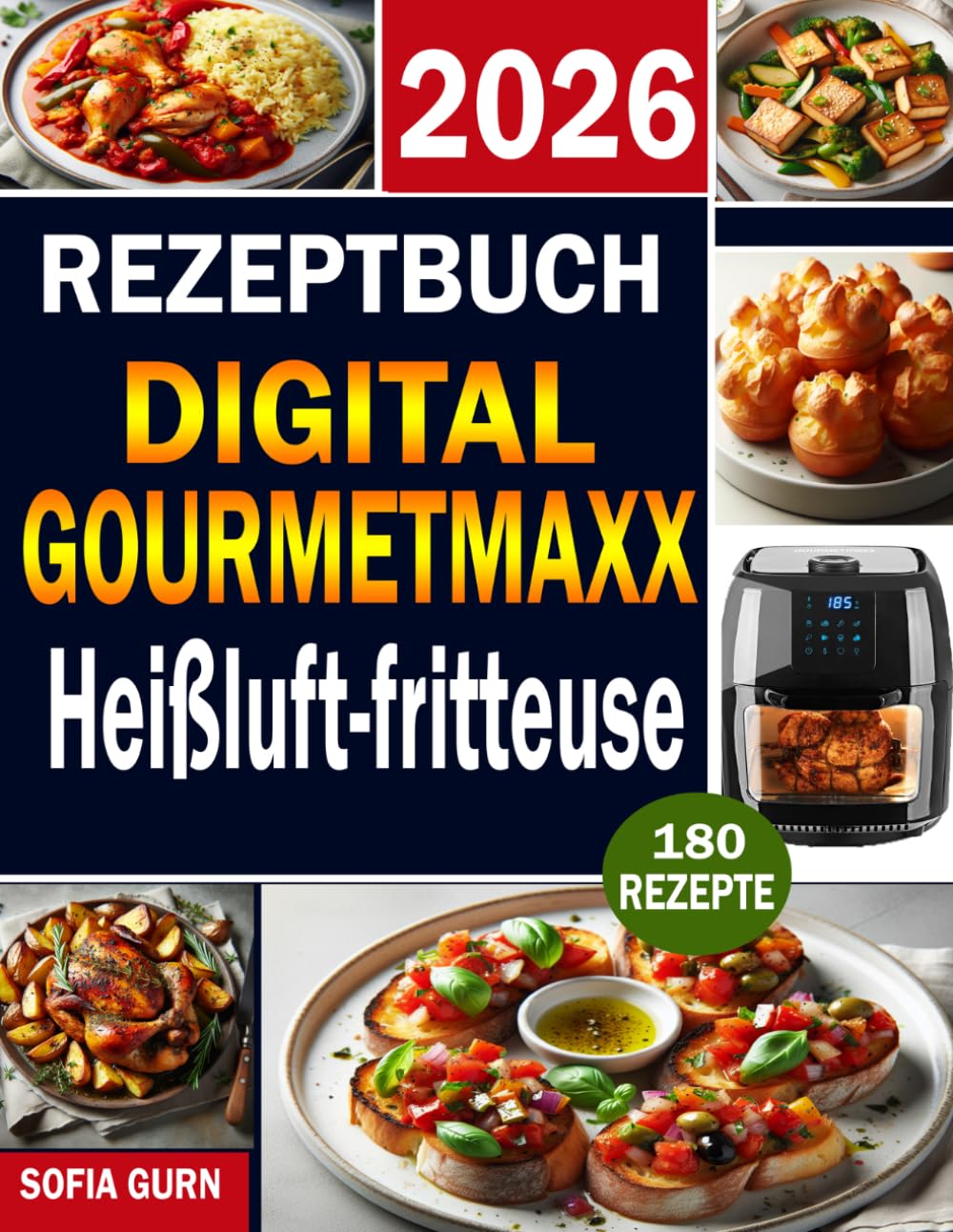 GOURMETmaxx DIGITAL Heißluftfritteuse Rezeptbuch