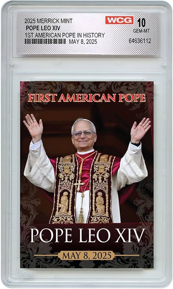 2025TOPPS NOW POPE LEO XIレオ14世ローマ教皇PSA10 PSA 10 2025 Topps Now 1st American Pope #POPE Pope Leo XIV