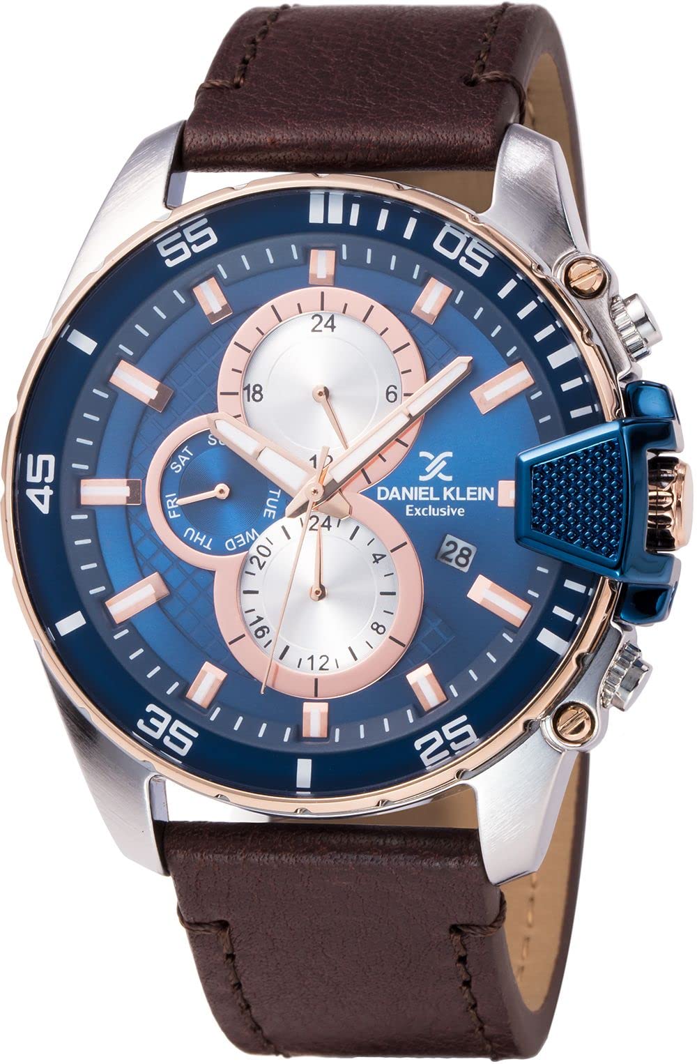 Daniel Klein Analog Blue Dial Mens Watch-DK12035-3 (B07QL2BKD3) Amazon Price History, Amazon Price Tracker