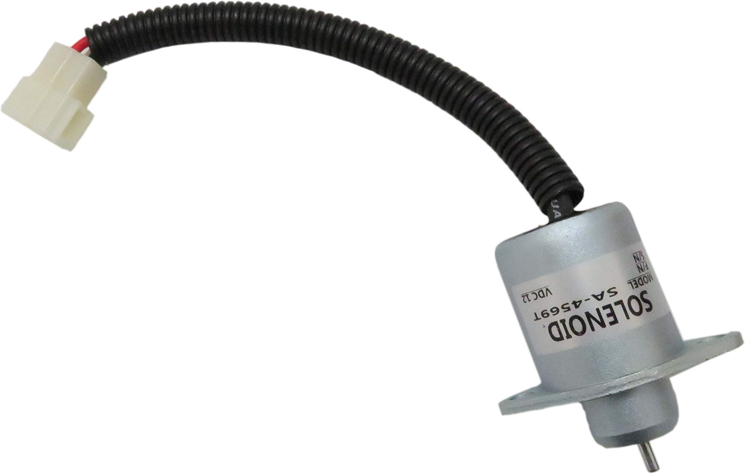 MoostoreFuel Shutdown Solenoid Shut Off Solenoid Repl.#SA4569T, 1745460010 Fits for Kubota Yanmar Synchro Start 12V SA-4569-T