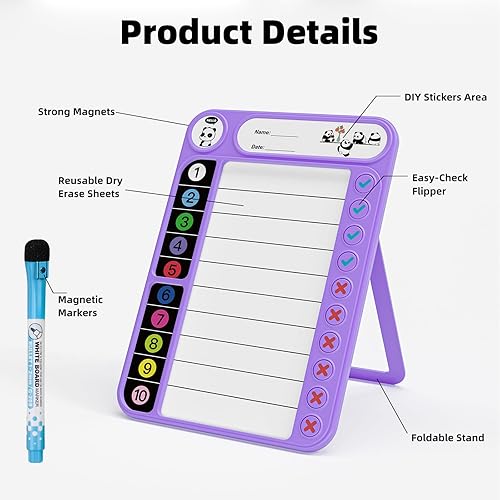 Miniatura 3 de Calendario magnético acrílico para nevera, notas semanales mensuales y verticales de borrado en seco, juego de pizarras para refrigerador, vidrio,