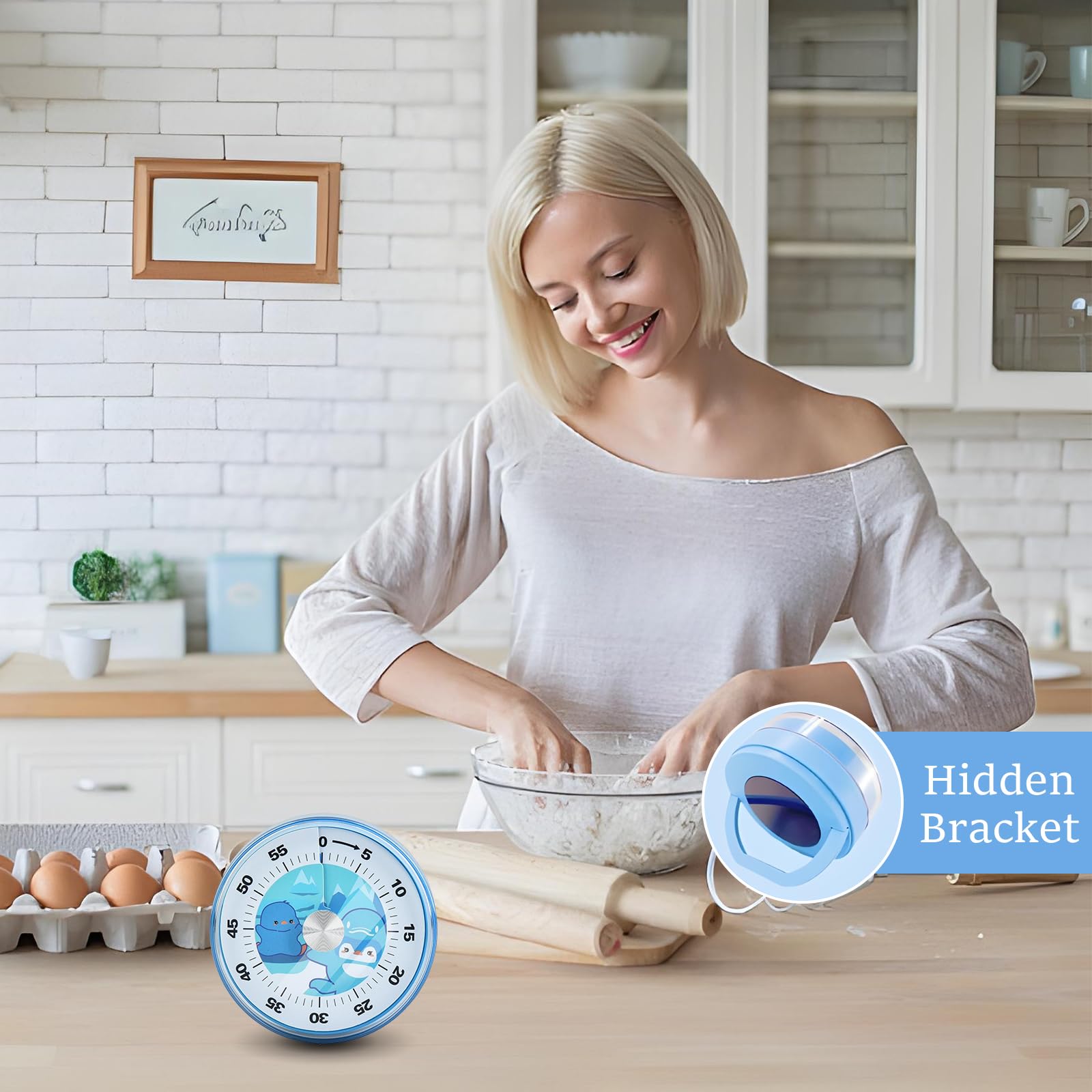 Timer Da Cucina Meccanici, Timer Visivo Magnetico Per