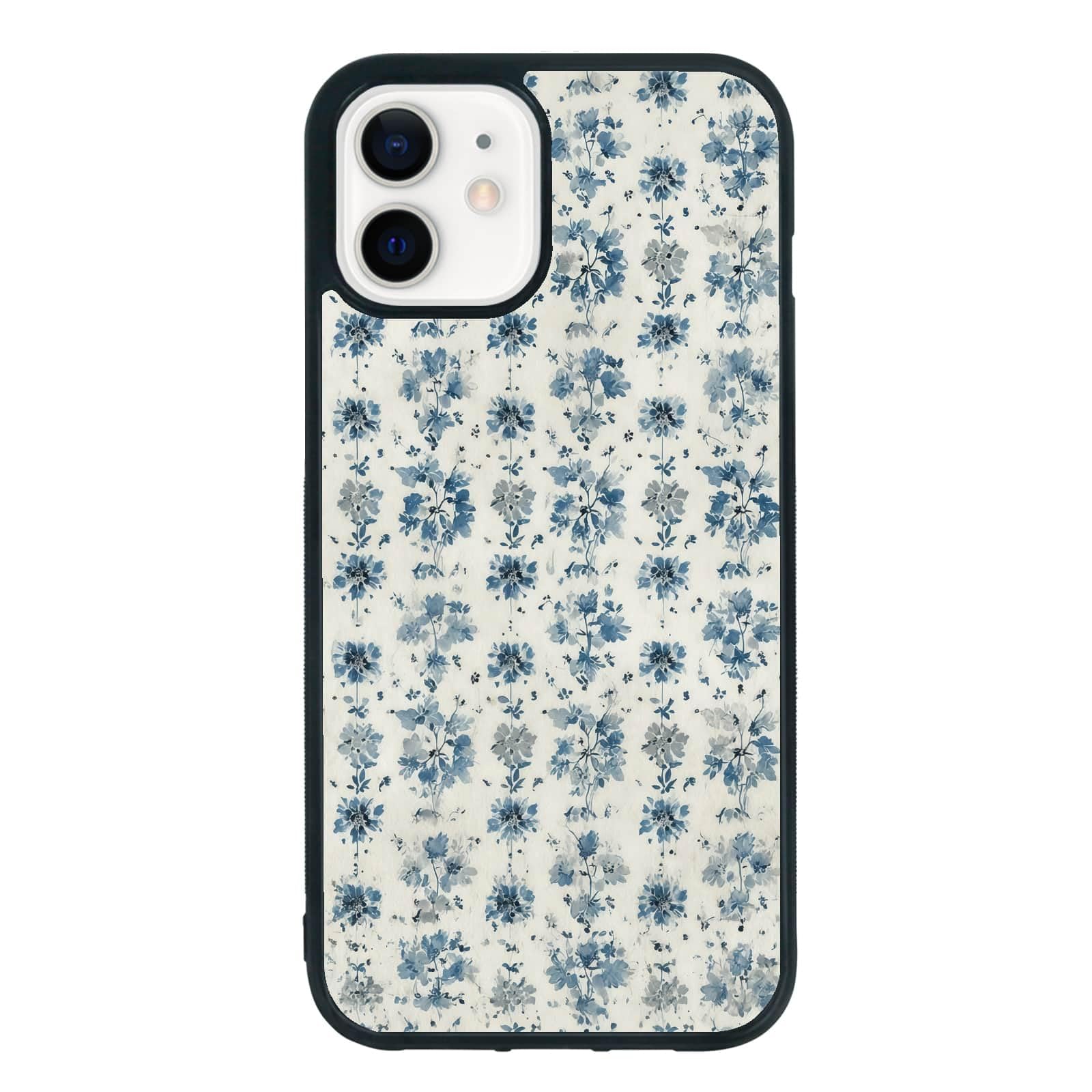 Coque de protection classique iPhone 12 Pro floral bleu - 6