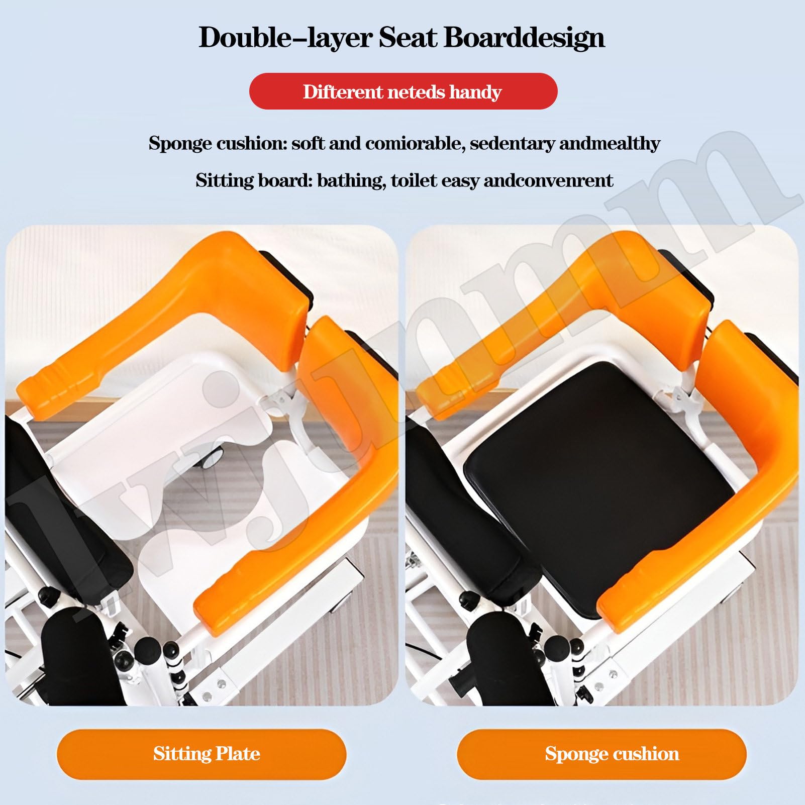 Silla Elevadora Transferencia para Pacientes,Silla Elevadora Ajustable,Elevador Hidráulico para Uso Doméstico,Elevador para Pacientes Ancianos Y Discapacitados Paralizados Carga 270kg Hydraulicstyle