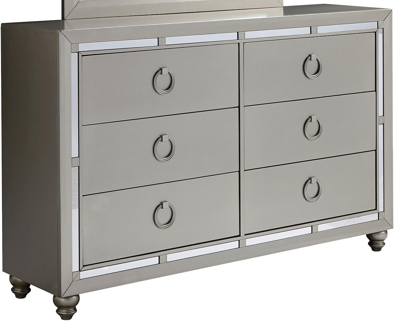 Global Furniture USA 1621 Riley Dresser, Silver