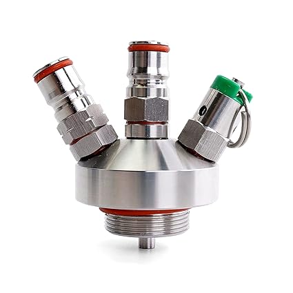 2.5/5 Bar PRV Mini Keg Ball Lock Tapping Head Growler Dispensing for 2L / 3.6L / 4L / 5L / 10L