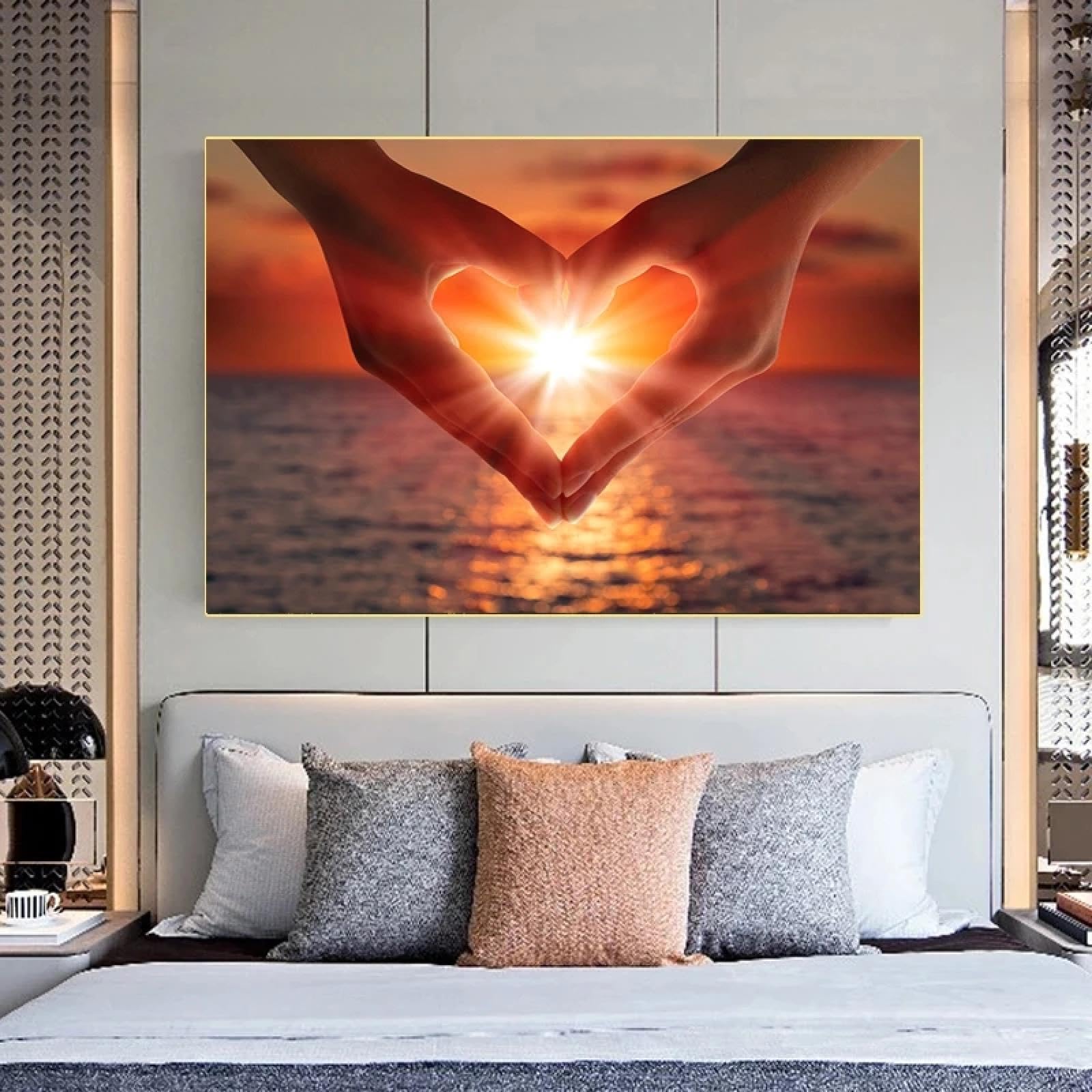 Toile paysage moderne salon solution simple pour sublimer un mur vide 30x40 - 8