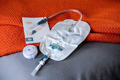 Miniatura 6 de Ugo Leg Bags (x10)  Urine Drainage BagsCatheter Leg Bags, T Tap or Lever Tap with Soft Fabric Backing and a Natural Leg-Shape Design (Pack of 10)