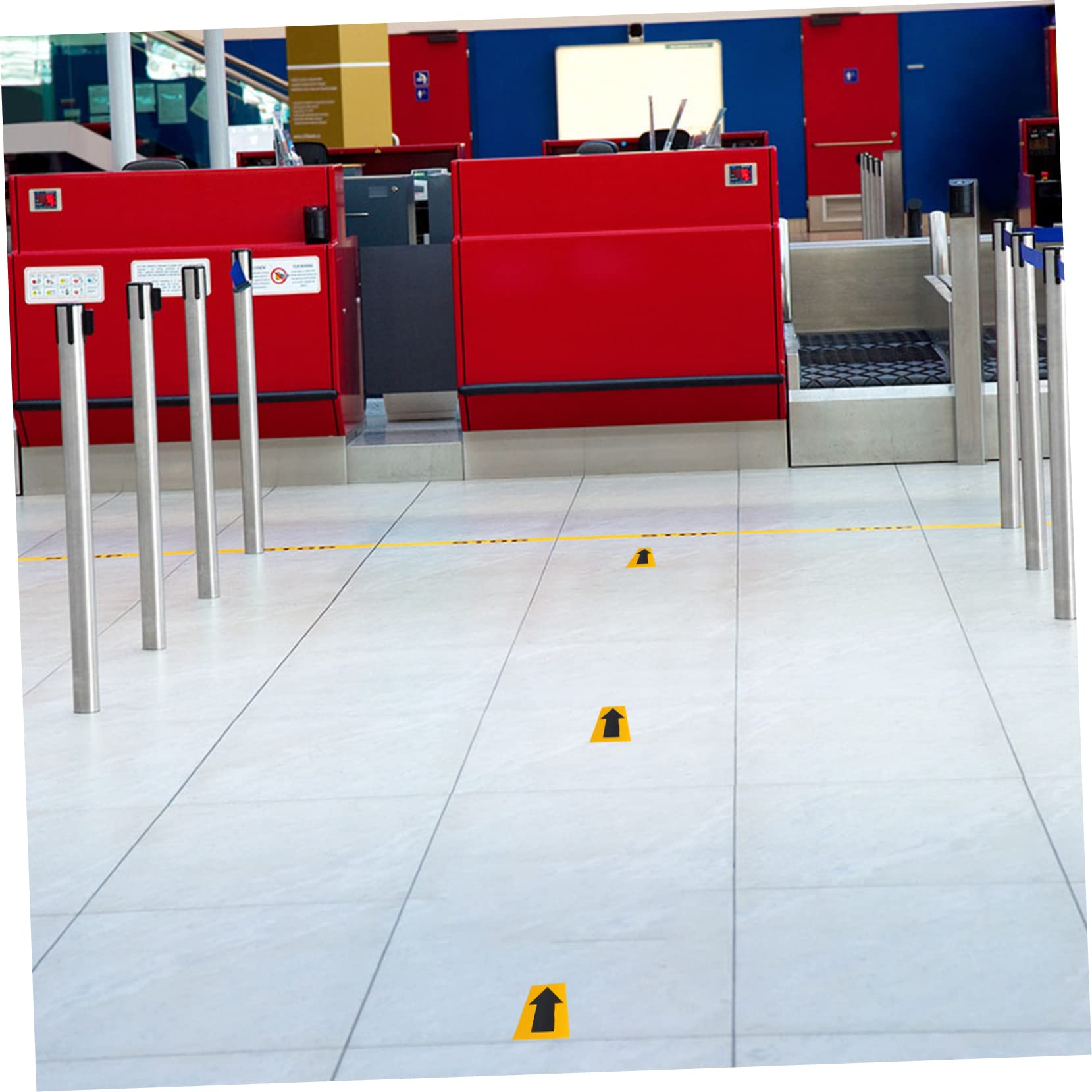 PRETYZOOM Pegatina Metros Reflectante Pvc de Negra de Flecha Indicadora Película Reflectante Fácil de Usar Señalización Rollo de 20 para de Tuberías