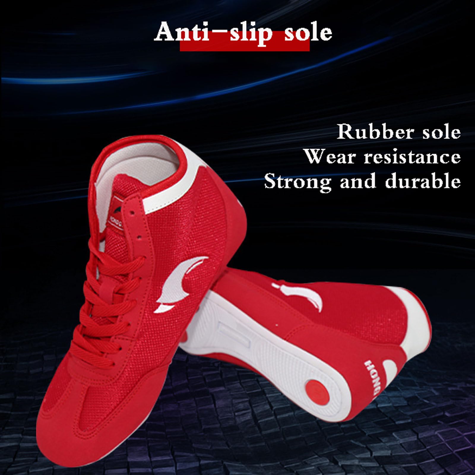 Scarpe Da Boxe Uomo - Traspiranti, Antiscivolo, Per Arti Marziali, Taekwondo, Wrestling, Boxe - Foto 5