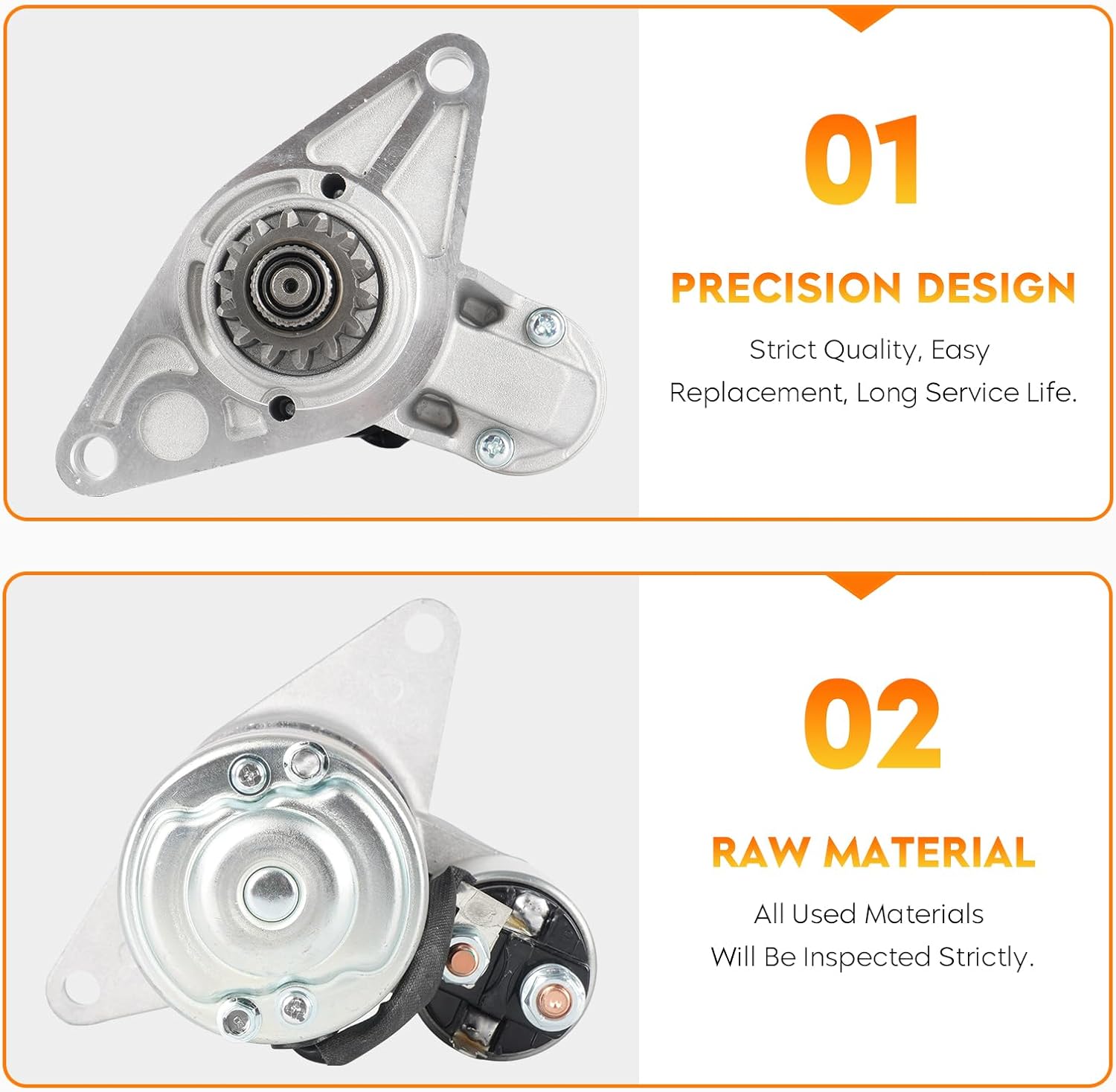 Starter for Mazda RX-8 2009 2010 2011 1.3L (only fit Manual Transmission), 19127 N3R3-18-400 M1TA0271