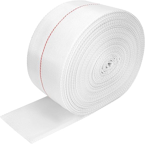 QWORK Manguera de lavado a contracorriente, manguera de descarga flexible de 3 pulgadas de diámetro interior x 65 pies, manguera de agua plana de