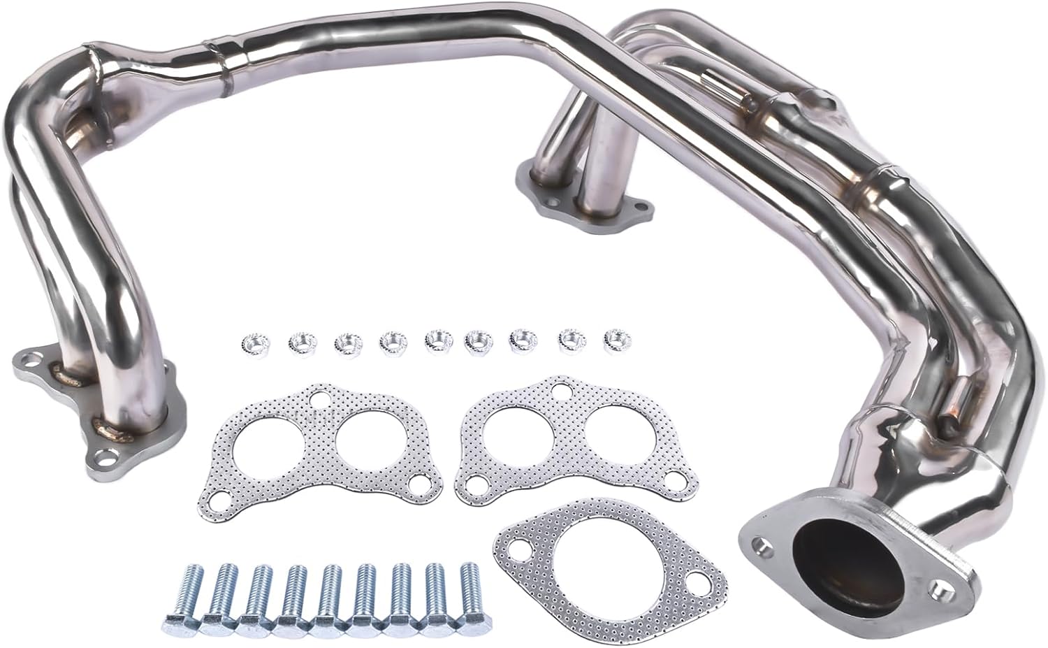 Headers with Metal Gasket Replacement for 1997-2005 Subaru Impreza 2.5RS EJ25 NA, Replacement for 1998-2005 Subaru Impreza RS 2.5L Non-Turbo