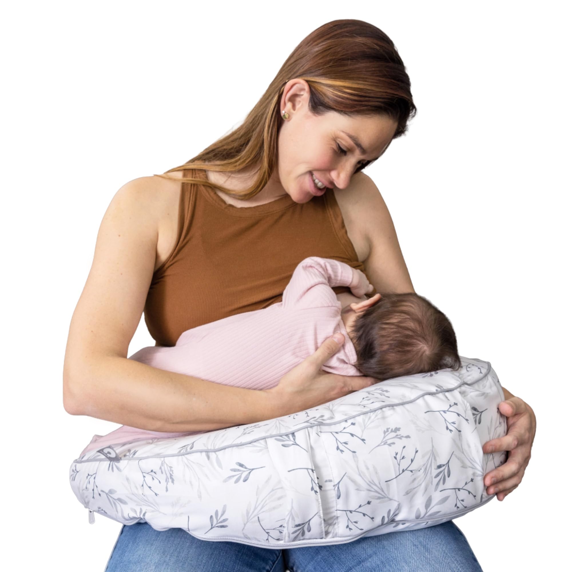Coussin Anti-Roulis Bébé 15° – Oreiller Allaitement & Reflux Avec Sangle & Housse Lavable