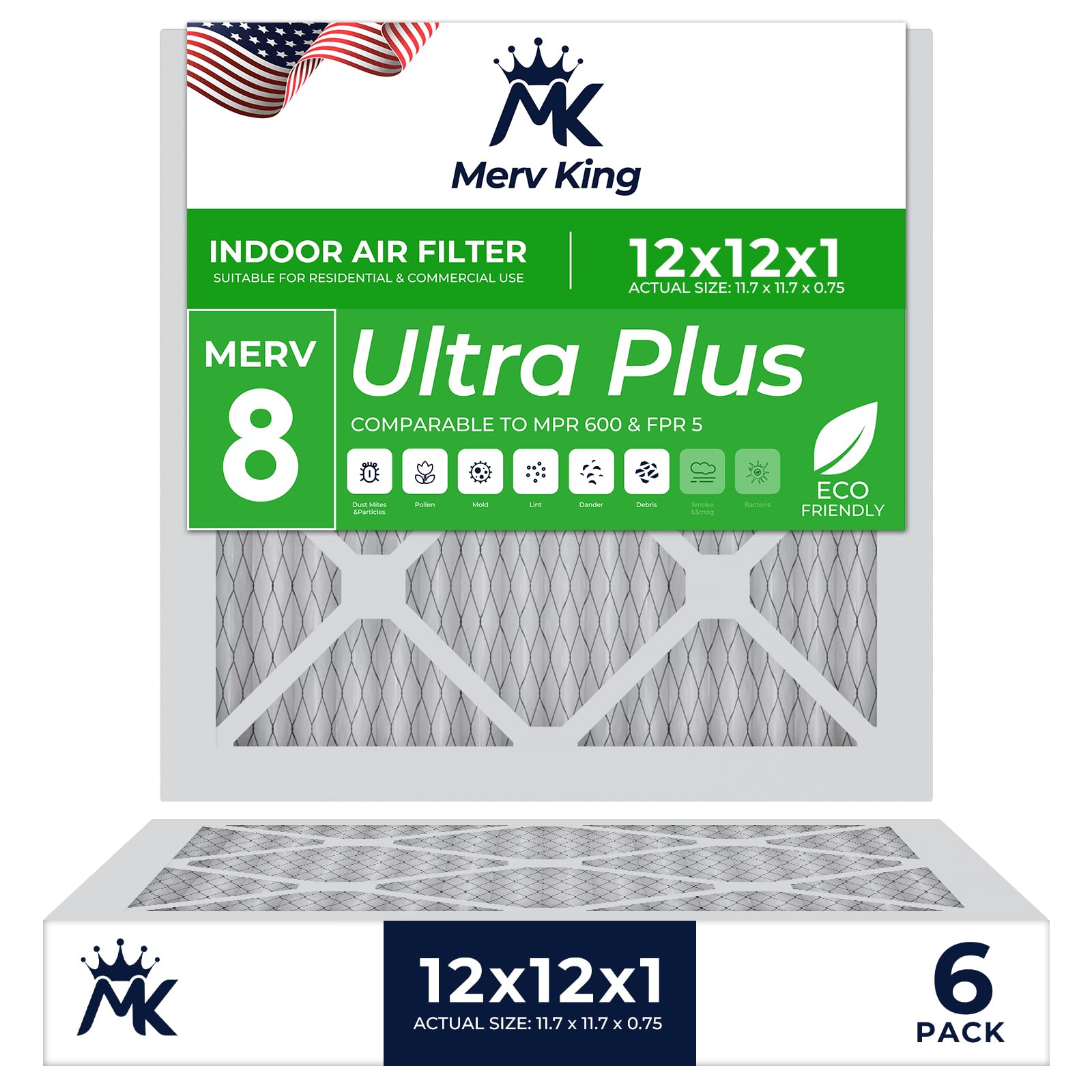MervKing 12x12x1 6-Pack