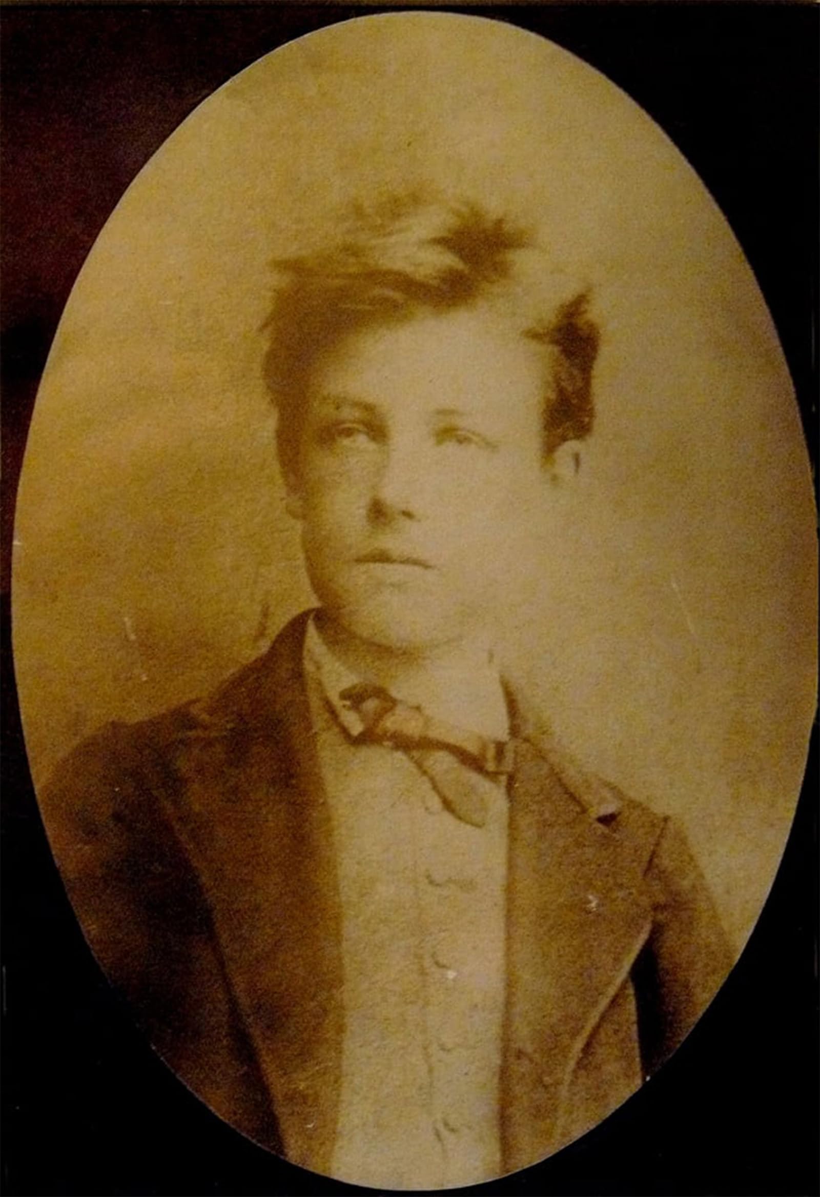SERENDIPITP Retro Picture Poster Wall Art Pictures Painting Portrait of Arthur Rimbaud Aged by Etienne Carjat Wall Art Canvas Print for Wall Decor 60x90cm