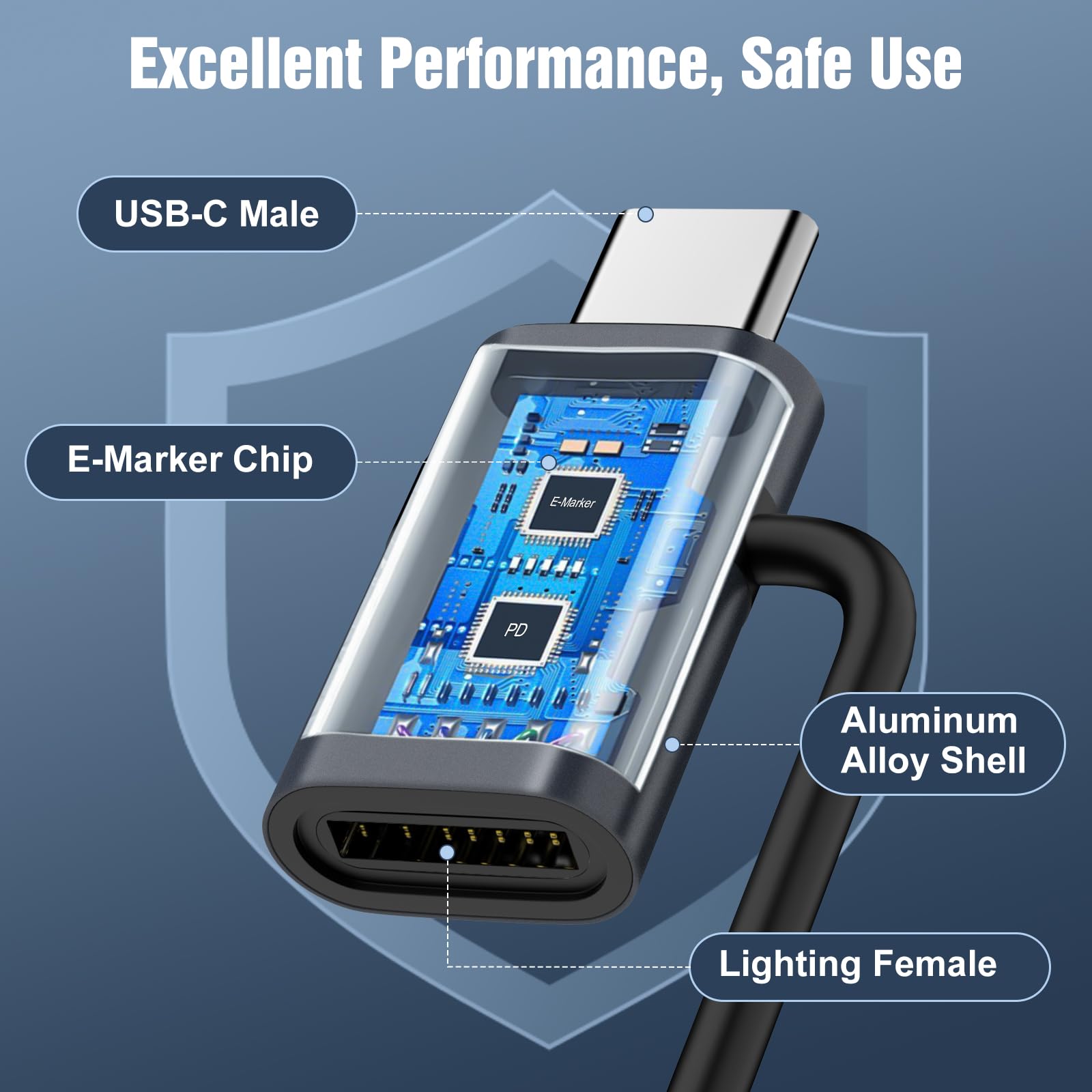 Amazon.com: TiMOVO Lighting to USB-C Adapter with Anti-Lost Ring