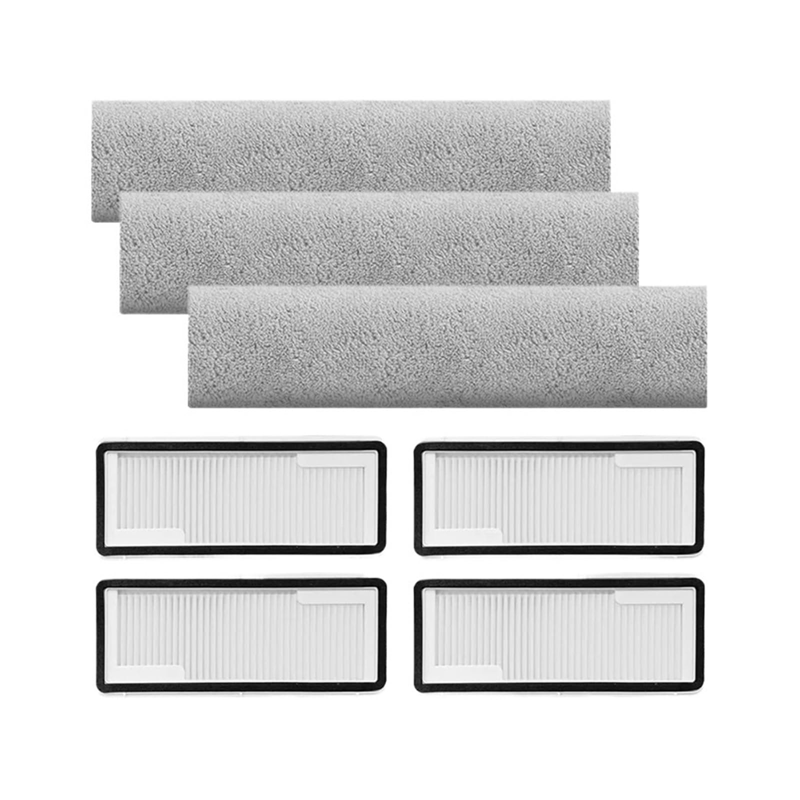 Accesorios de aspiradora, cepillo lateral de rodillo principal, filtro Hepa, almohadillas de tela for fregona, pieza de repuesto for bolsa de polvo, repuesto, Compatible con Narwal Flow,(I)