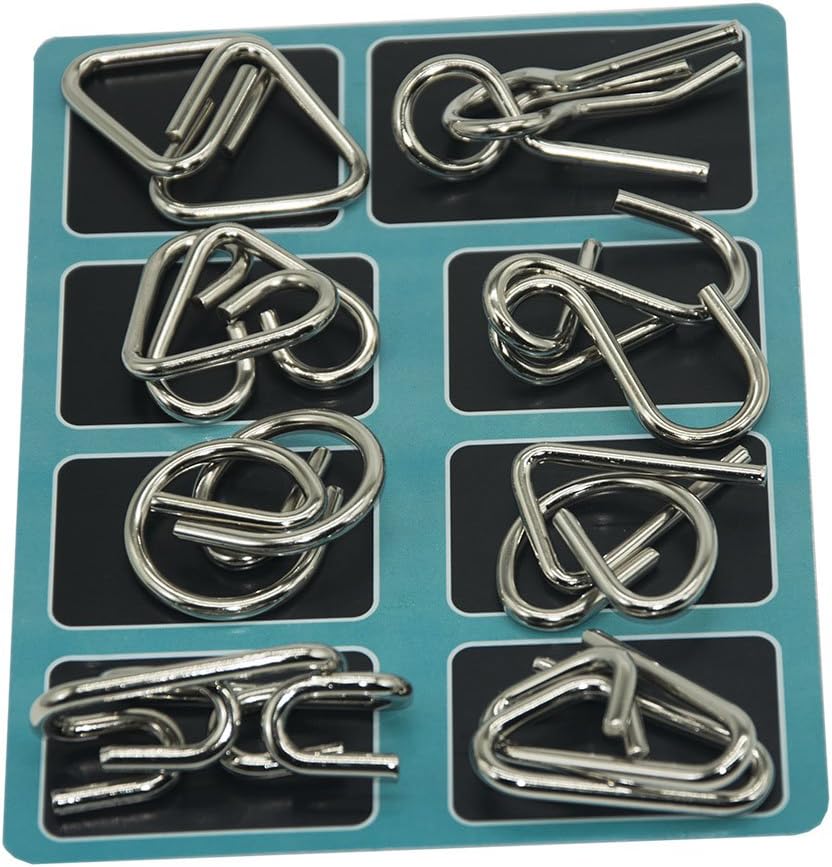 Wonger Metal Wire Puzzles,IQ Toys for kids and adults