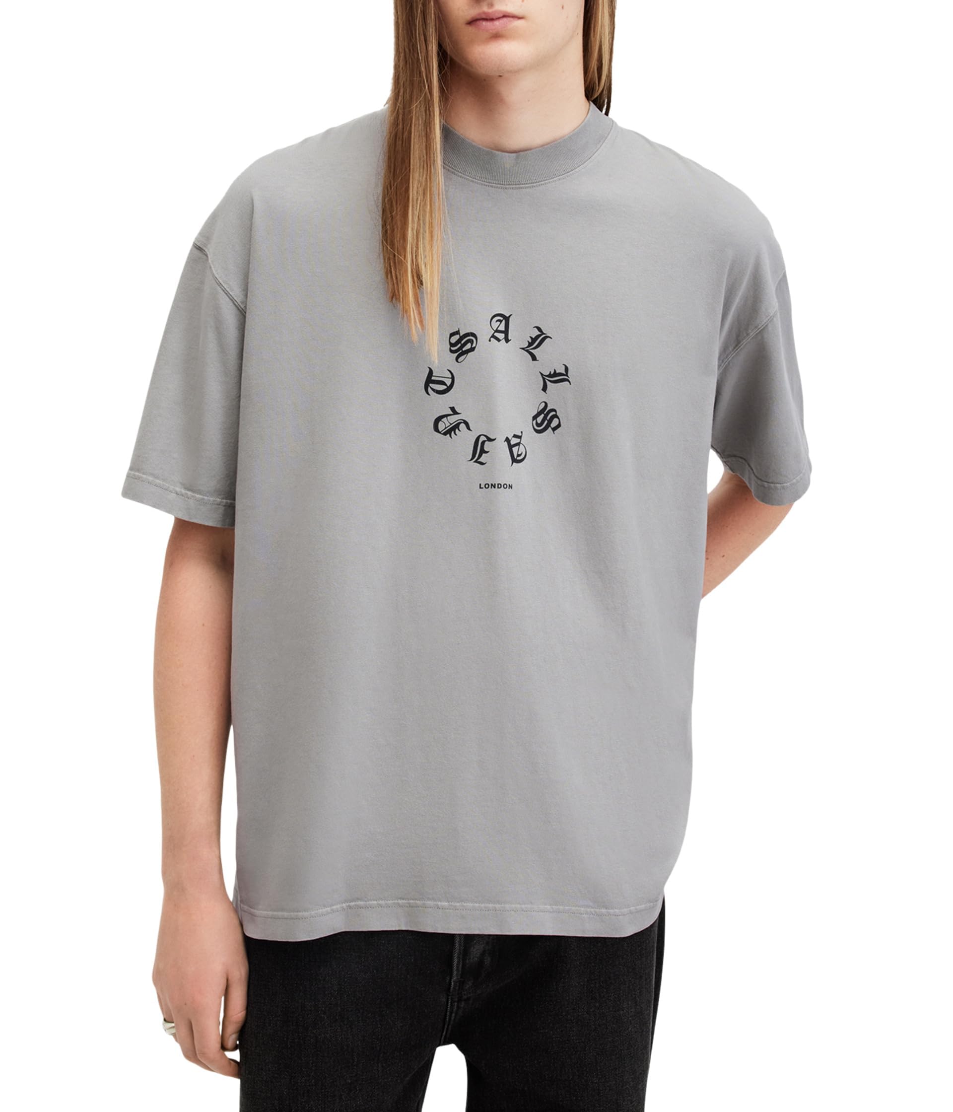 AllSaints Men's Fraktur Ss Crew