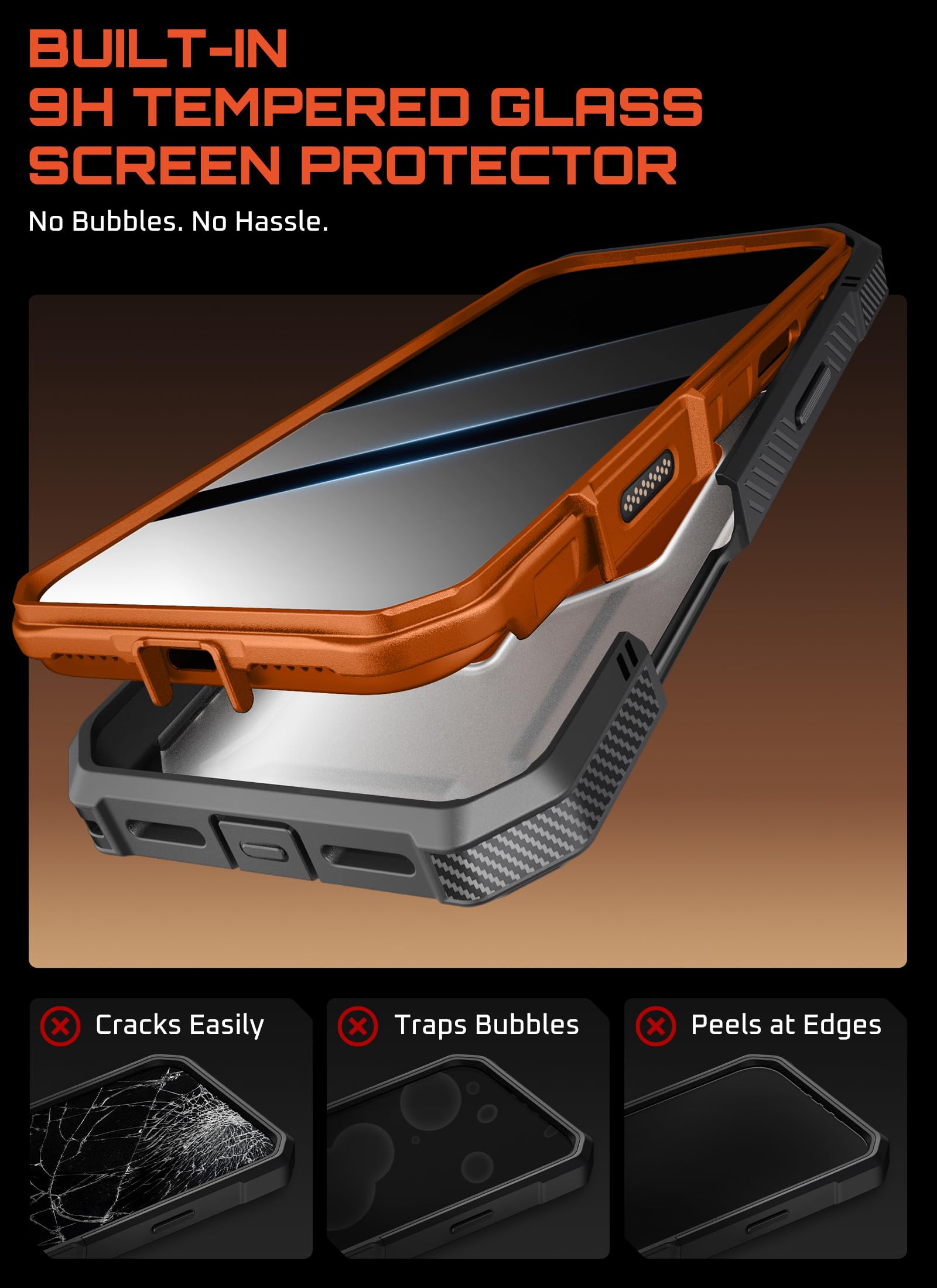 SUPCASE for iPhone 17 Pro Max Case (UBGrip Pro), [Built-in Tempered Glass Screen Protector & Stand] [Camera Control Cover] [Compatible with MagSafe] Full Body Heavy Duty Magnetic Phone Case, Coral