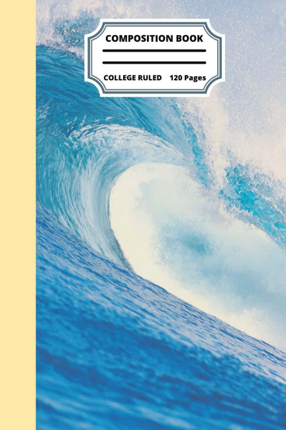 Wave Composition Notebook: Wave Composition Notebook: Wave Composition Notebook College Ruled, Wave Composition Notebook Journal 120 6x9 Wide Ruled Pages