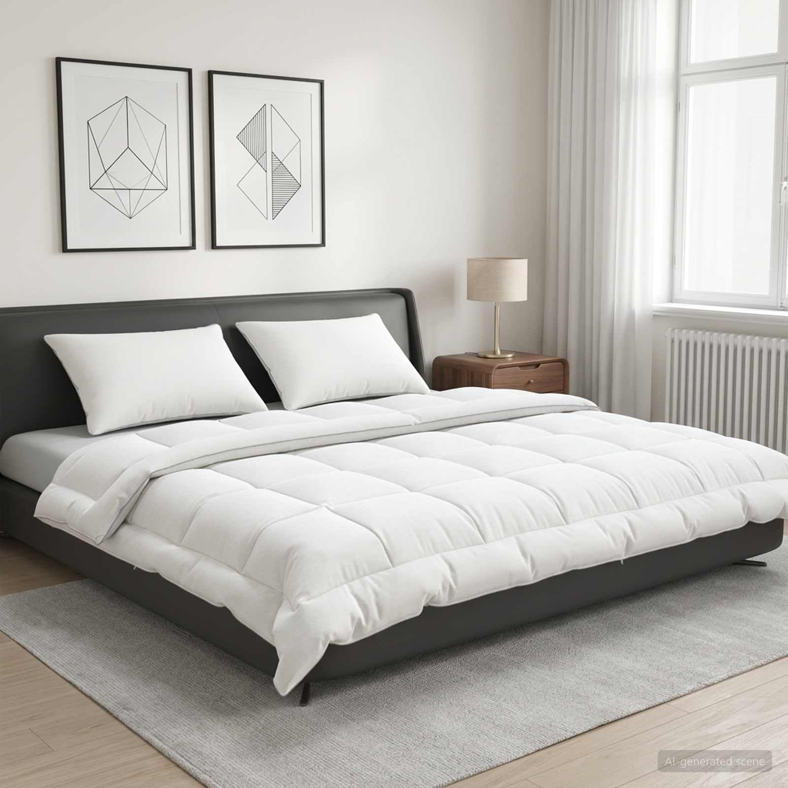 Fengshui Wełna kołdra z mikrofibry, zestaw 3 szt., 200 x 200 cm