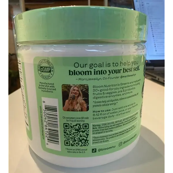 Bloom Nutrition Superfood Greens Powder, Berry, 30 Servings | Digestive Enzymes with Probiotics and Prebiotics, Gut Health, Bloating Support for Women, Chlorella, Green Juice Mix 9