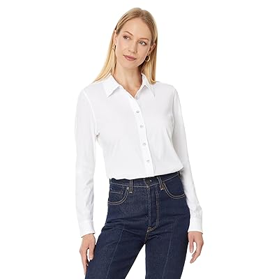 Lilla P Long Sleeve Button Down T Shirts Women