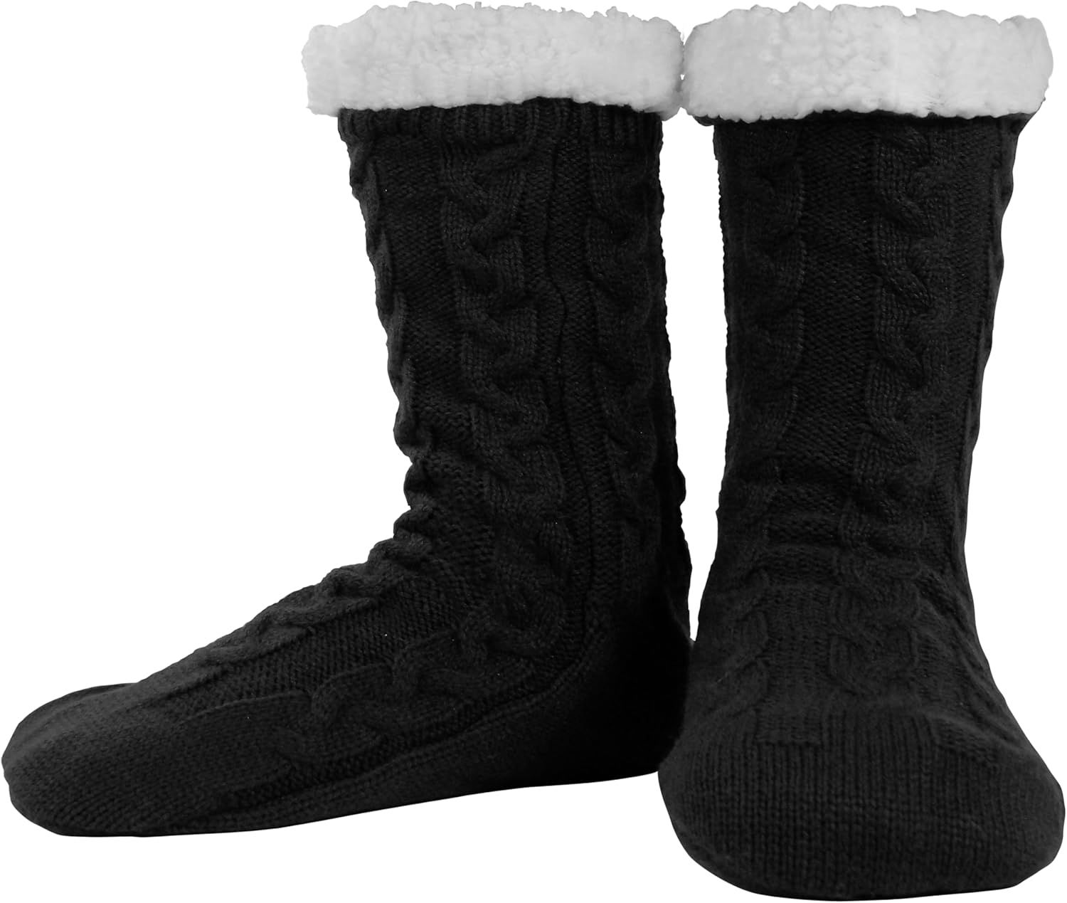 BenSorts Mens Warm Slipper Socks with Grips Cozy Fuzzy
