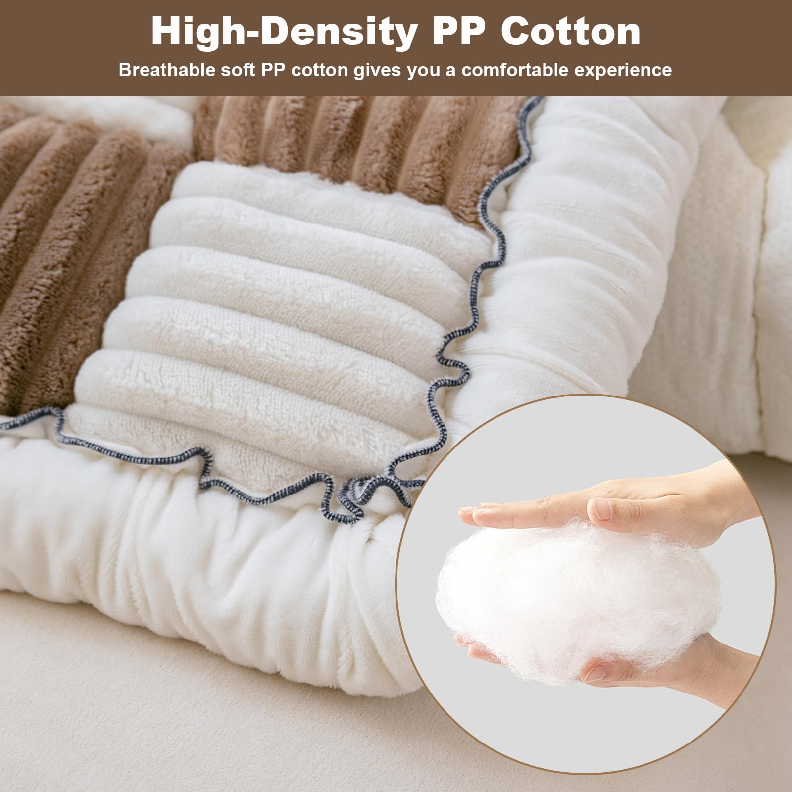 Thicken Plaid Sofa Cover 1 2 3 Seater - Image 4