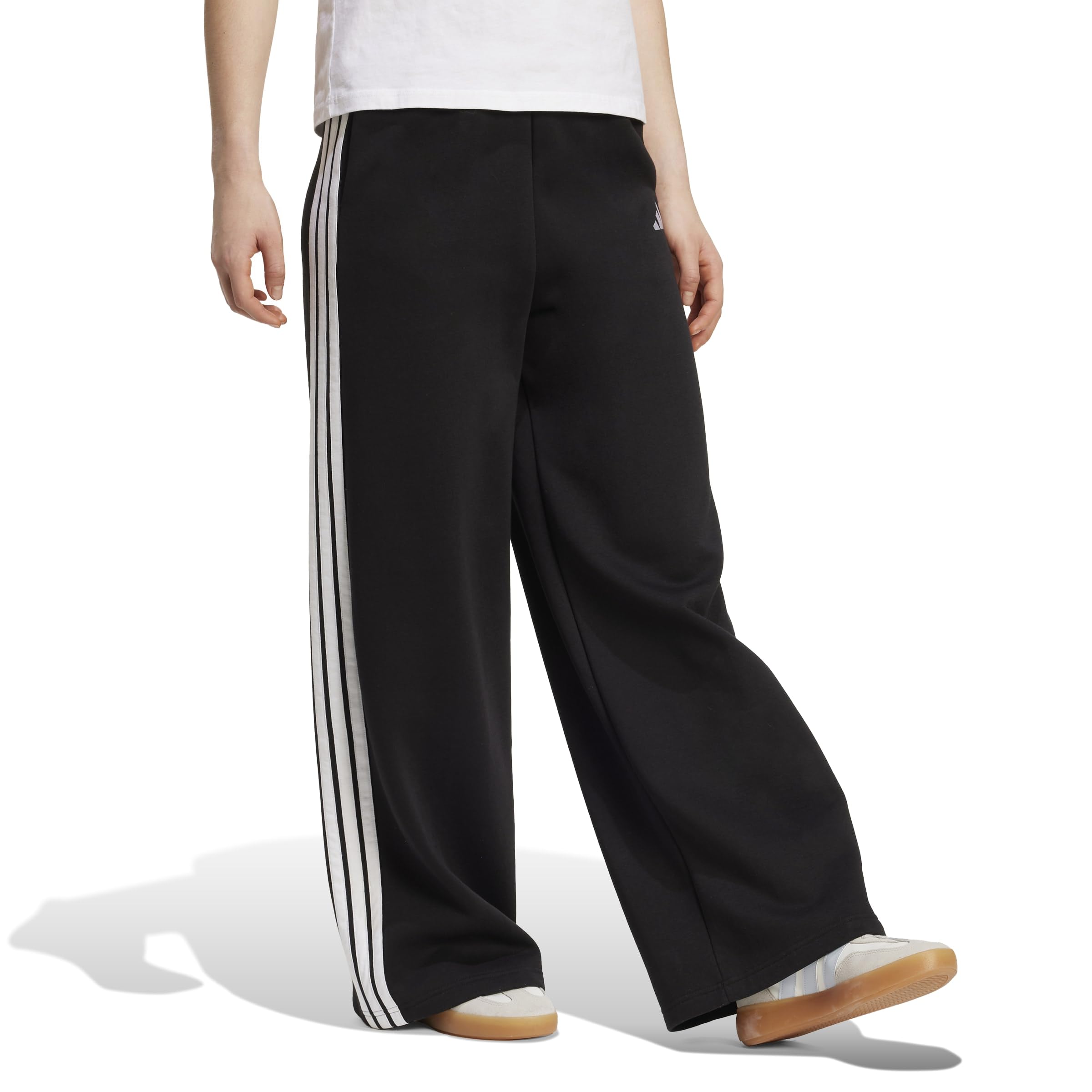 adidas Women's Pantalon Large Molleton 3 Bandes