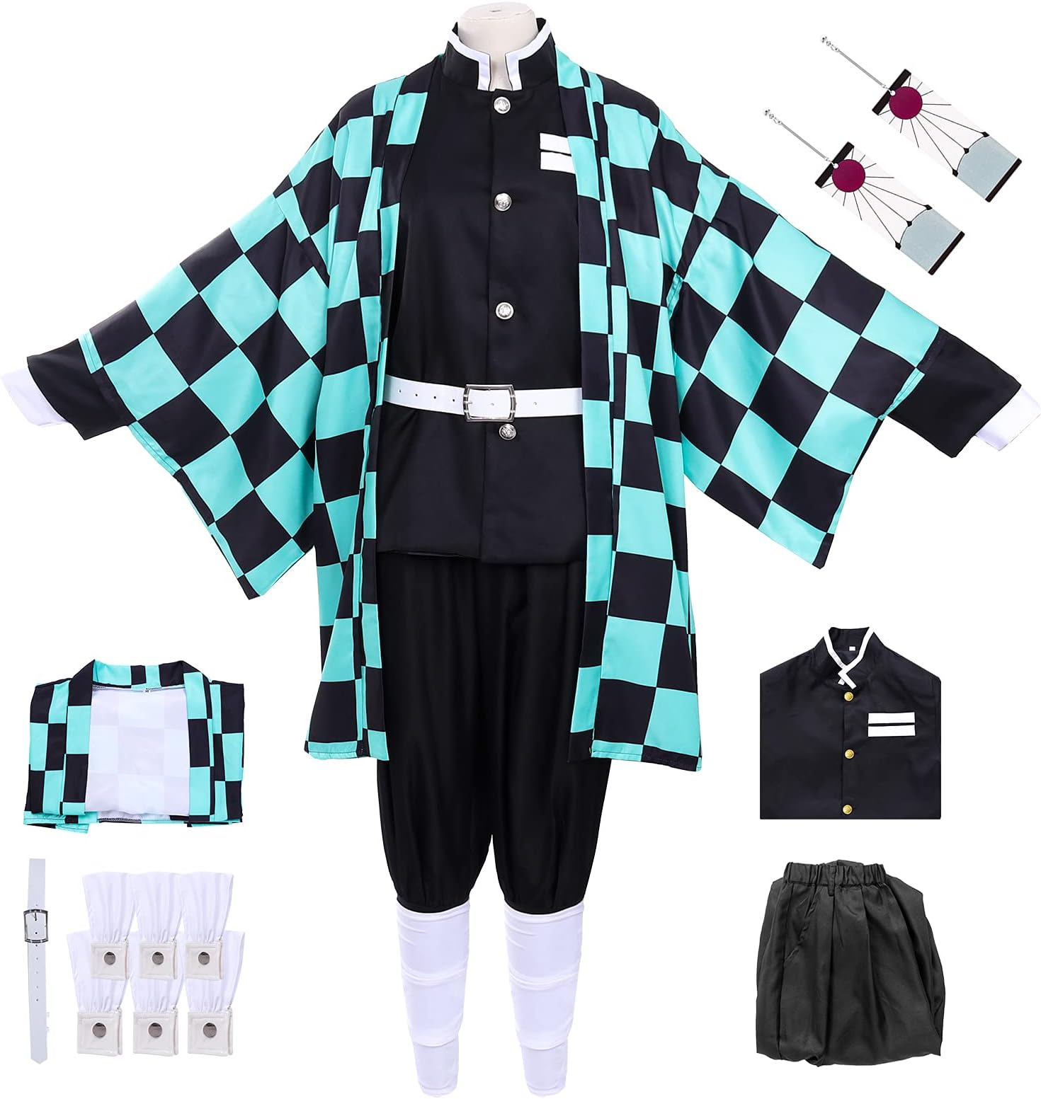 Demon Slayer Giyuu Tomioka Cosplay Anime Costume Men Giyuu Kimono Jacket Full Set for Women Halloween Cosplay Costume