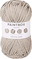 Vista 20 de Paintbox Yarns Hilo Aran 100% Algodón 1.76oz (50g), 93 Yardas (85m) - Lana Peinada Vino Tinto para Ganchillo o Tejer - Suave, Ligero para Suéteres