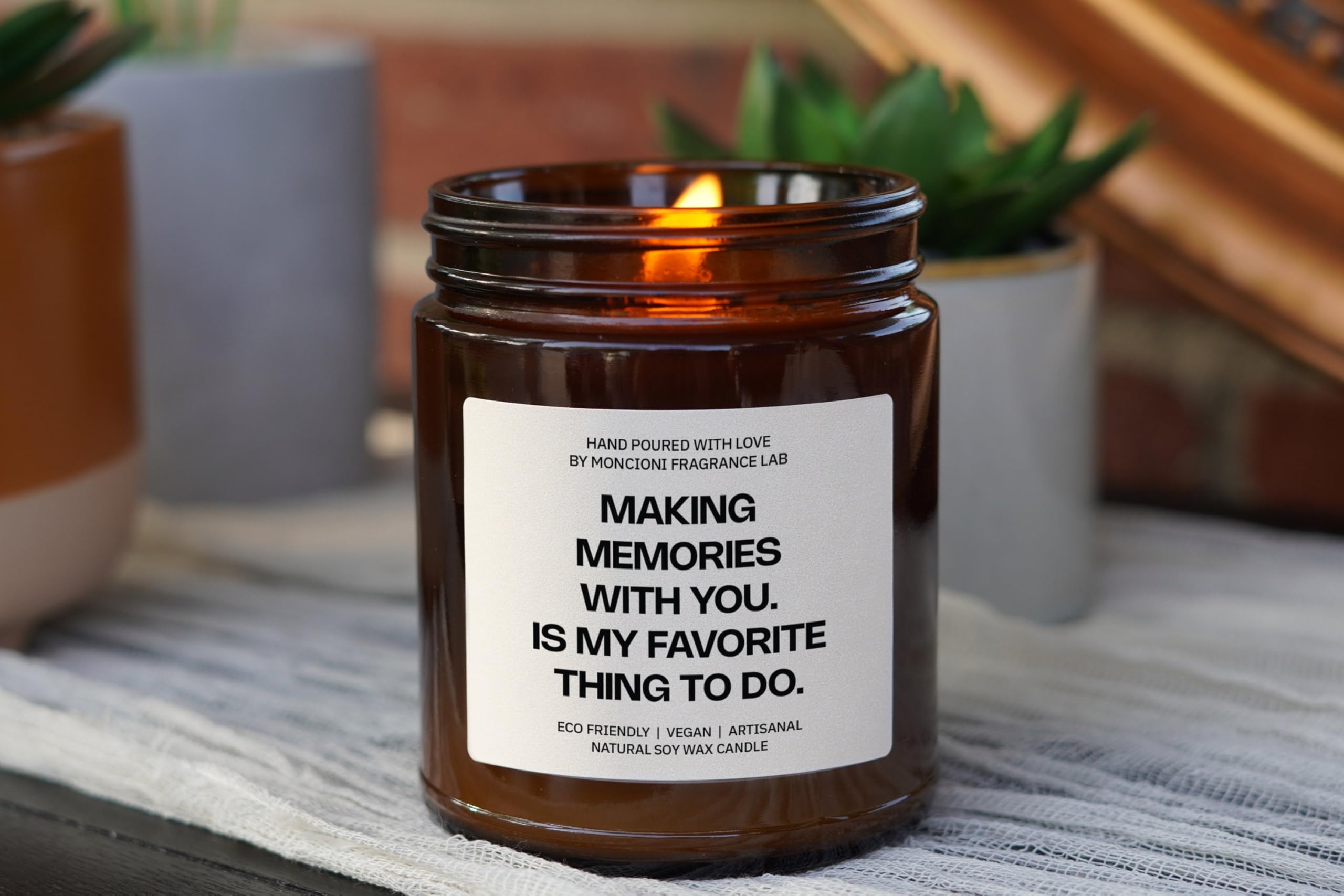 Making Memories with You Candle, Romantic, Sassy, Funny Gift for Couples, Soy Wax Candles, Scented Soy Candle, Home Decor Candle