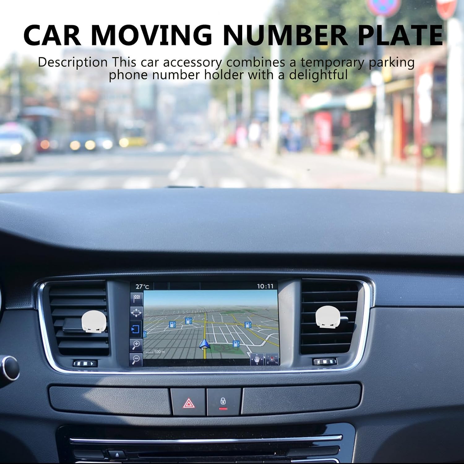 Car Aromatherapy Diffuser Clip Attachment Plastic Material 60 Pcs with Easy Installation and Convenient Slot Elegant Design for Car Air Conditioner Vent for Interior Decoration