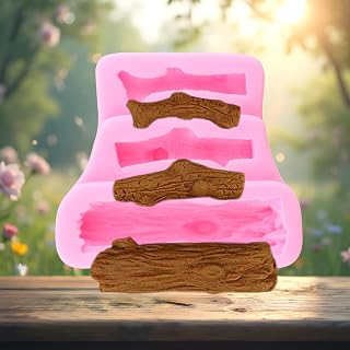 Tree Trunk Silicone Molds Woodland Stump Fondant Mold For Cake Decorating Cupcake Topper Candy Chocolate Gum Paste Polymer Clay