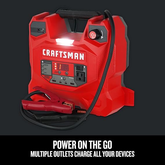 CRAFTSMAN Car Battery Jump Starter & Power Station, 12V CMXCESM256