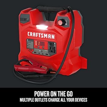 CRAFTSMAN Car Battery Jump Starter & Power Station, 12V CMXCESM256
