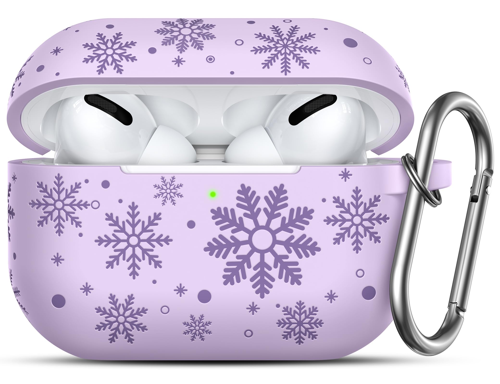 Snowflake Two-Tone Engraved Case for AirPods Pro Case 2nd 1st Generation Case Cover, Cute Cover Women Men