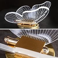 Vista 3 de Chrasy Lámpara de pared LED de 10 W para interiores, moderno aplique de pared LED, lámpara de pared creativa de mariposa acrílica con base