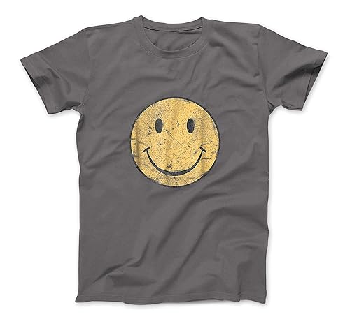 Vintage Smiley-Hemd | 70Er Vibe Shirt | Yellow Smiley Sweatshirthoodie Tank  Top Für Männer Frauen Kinder : Amazon.de: Handmade Produkte