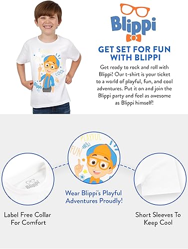 Miniatura 5 de Blippi Camiseta Camisas para niños Camiseta 100% algodón Tallas 2T-8