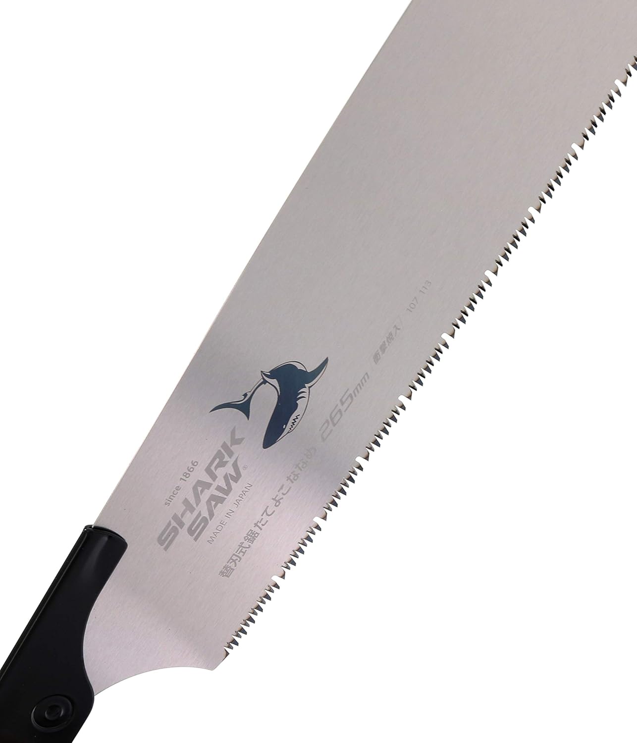 Takagi Shark Saw Single-Edged Kataba Replaceable Blade 265mm Japanese Backless Pull Saw, with Rattan Wrapped Wood Handle, for Woodworking