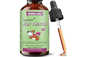 Milk Thistle for Dogs: Liver & Kidney Support with Salmon Oil & Curcumin