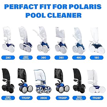 Impresa Products 10-Pack Polaris Tail Scrubber Replacement For Vac-Sweep Pool Cleaner Hose Tail - Fits 180, 280, 360, 380, 480, 3900 Sport - Tailsweep Foam