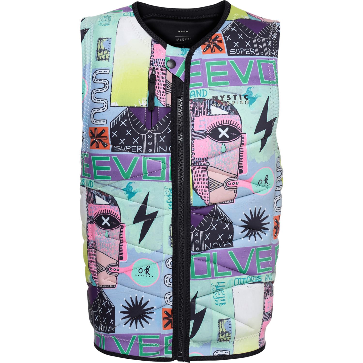 Mystic Outlaw Impact Wake Vest 2025 White Allover, M