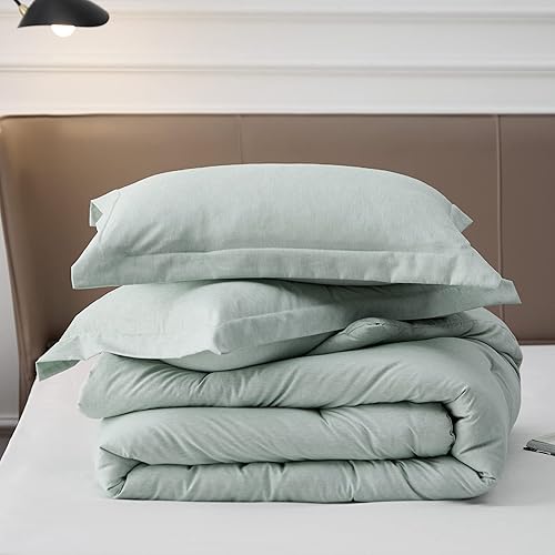 Miniatura 9 de Bedsure Juego de edredón California King, edredón verde salvia, tamaño California King, ropa de cama suave para todas las estaciones, juego de ropa