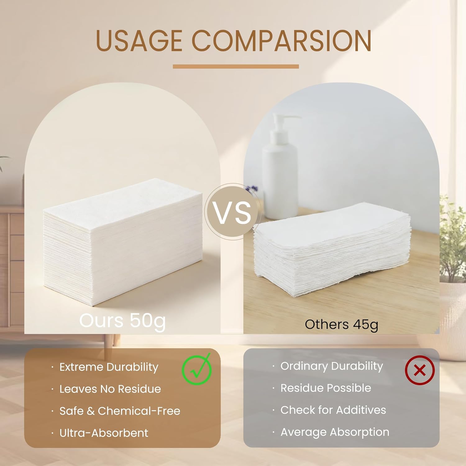 200 Pack Disposable Paper Napkins, Linen-Feel Paper Hand Towels, Soft and Absorbent Paper Hand Towels for Bathroom,Kitchen, Wedding, Dinners or Events (12" x 17")