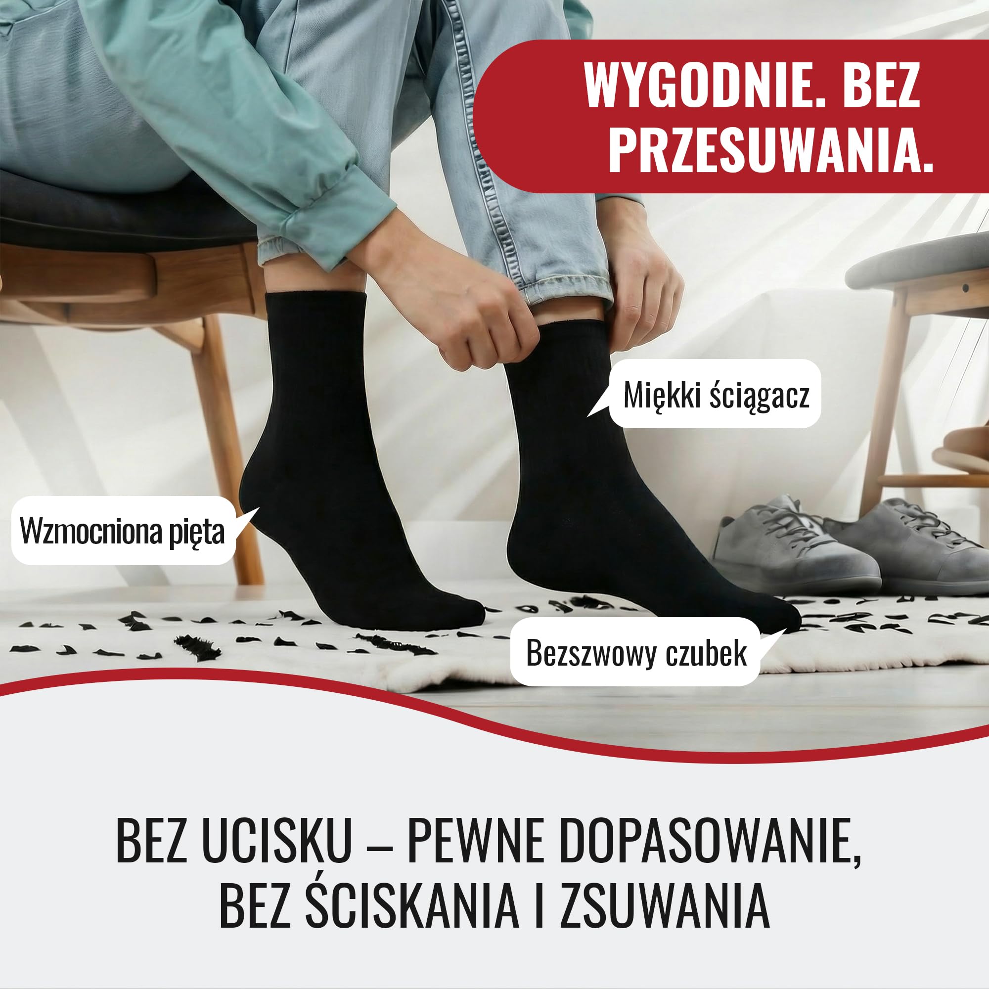 Mat & Vic's skarpety męskie bawełniane czarne i kolorowe, 5–10 par, dla kobiet i mężczyzn, eleganckie, na co dzień i do pracy, rozmiary 35-38, 39-42, 43-46, 47-50